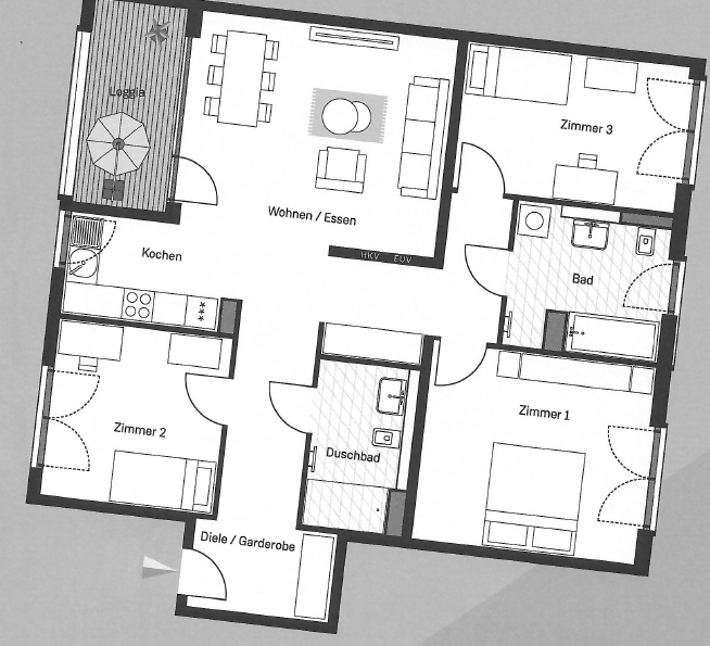 Attraktiver Grundriss